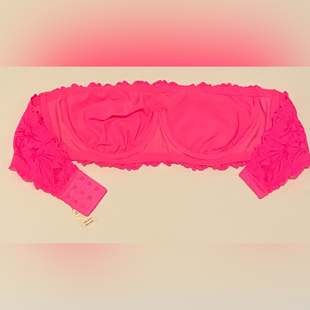 NWT Aerie Beach Daze Lace Bandeau/Bra/Bralette 36D - Picture 8 of 12